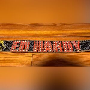 Ed Hardy Studded Mens leather belt. Sz Med.